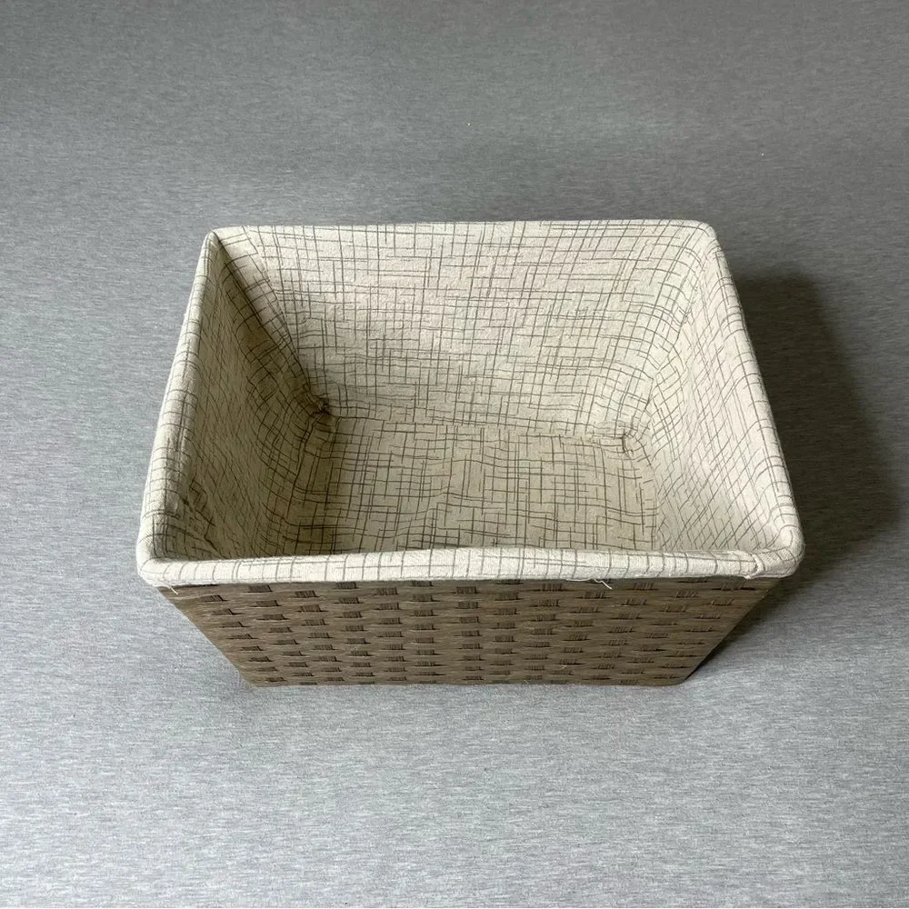 Target Paper Rope Large Storage Basket with Liner & Handles